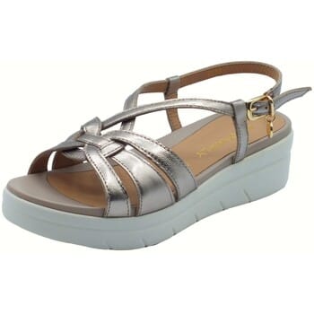 Sandalen met sleehak Stonefly 222538 Aqua Lamin Ated Teak