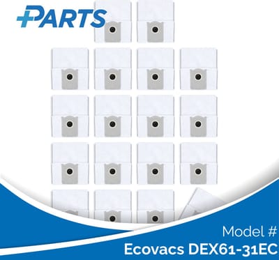 Ecovacs DEX61-31EC Stofzakken (18 Stuks, Plus.Parts® alternatief voor DDB030041)