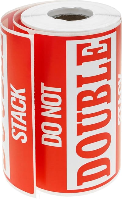BeMatik - Rol van 500 zelfklevende etiketten voor zendingen van niet-stapelbare pakketten 108x79mm