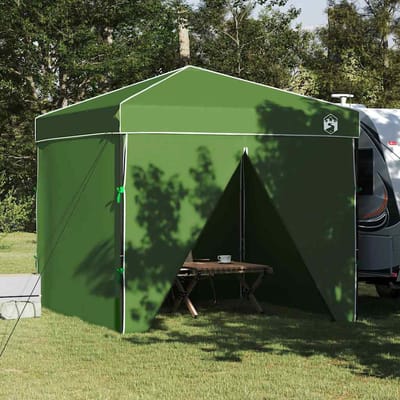 vidaXL - Luifel - Tent - 243 - x - 243 - x - 251 - cm - Groen - Stof