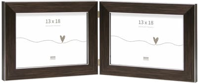 Deknudt Frames fotolijst S41VK3 H2H - bruin - tweeluik -  2x 13x18 cm