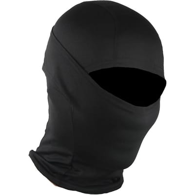 Unisex bivakmutsen, gezichtsmaskers, UV-bescherming, ski-zonnekap, tactische maskers voor mannen en vrouwen. 56-60CM black