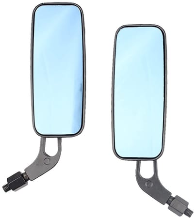 Dailygoods- Achteruitkijkspiegel Universeel - 2 Stuks Motorfiets Spiegels - Aluminium Legering - Retro Design - Roestvrij en Waterdicht - Inclusief Adapters - Motorfiets Spiegel