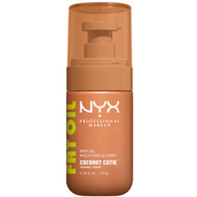 NYX Professional Makeup Fat Oil Coconut Cutie Body Oil - Ultiem glanzende finish - Met hydraterende avocado-olie en vitamine E - 70ml