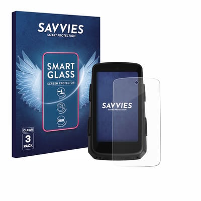 3 Stuks Savvies Screenprotector - geschikt voor Hammerhead Karoo 3 - beschermfolie glas transparant