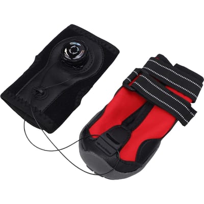 Attelle de Patte de Chien Respirante Intégrée Résistante à l'Abrasion Semelle Antidérapante Inférieure Botte de Chien Protecteur de Patte pour l'Extérieur