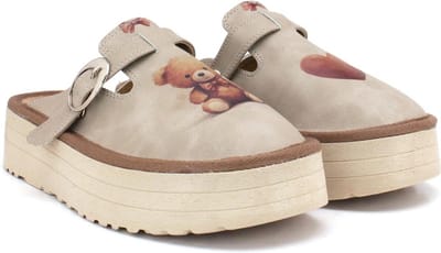 GOBY - Teddybear- Sandals - Slippers - Hoge kwaliteit - Handmade - Maat 37
