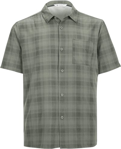 Killtec Kos 98 Geweven Overhemd - Herenblouse korte mouw - light olive