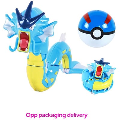 bal Pokemon misvormde figuur Pikachu Charizard Venusaur Blastoise Gyarados Solgaleo Lunala Actiefiguur pokébal poke kind Speelgoed