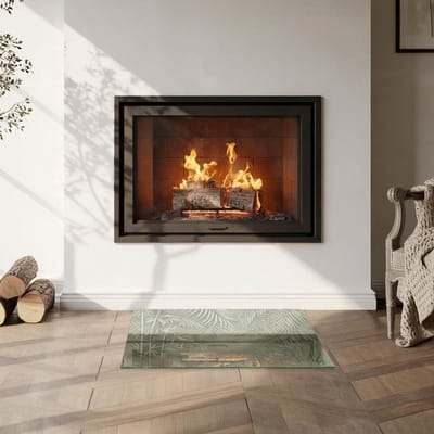 Coloray Vloerplaat Houtkachel - Plaat onder Houtkachel - 60 cm x 40 cm - Kachel Onderplaat - Groente Vloerplaat Kachel - Verwarmingsaccessoires - Onderplaat Kachel - Houtkachel Vloerplaat - Vloerplaat Voor Kachel