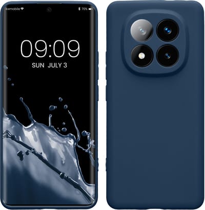 kwmobile telefoonhoesje geschikt voor Xiaomi Redmi Note 14 Pro+ 5G / Redmi Note 14 Pro Plus 5G - Hoesje voor smartphone - Precisie camera uitsnede - In marineblauw