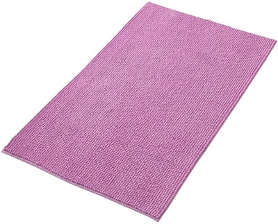 Unyqoos® Zachte Antislip Badmat van Chenille in Paarse Kleuren voor Badkamerdecoratie