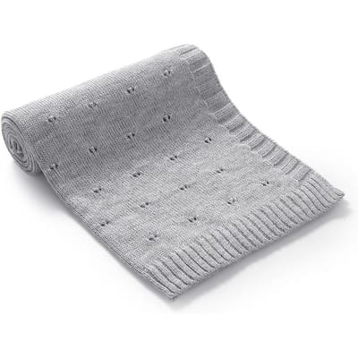 Pasgeboren Baby Deken Gebreid Effen Baby Kinderwagen Wikkeldeken Super Zacht Geruit Slaapzak Warm Jongen Meisje Beddengoed Dekbed 90*70CM