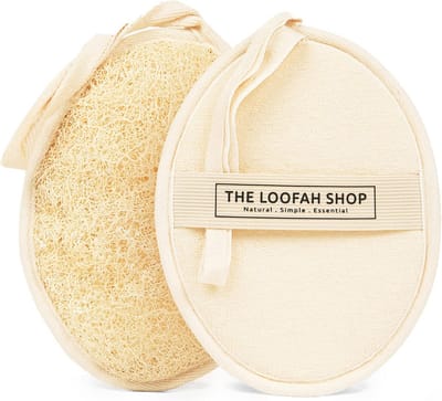 Natuurlijke Exfoliërende Loofah Spons Voor Lichaam – Douche Scrubber voor Mannen en Vrouwen (2 Stuks)