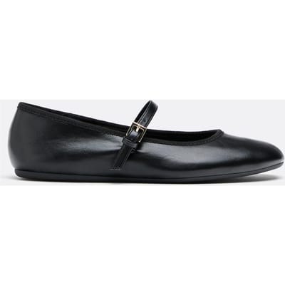 Stradivarius Basic Mary Jane-ballerina's  Zwart 35
