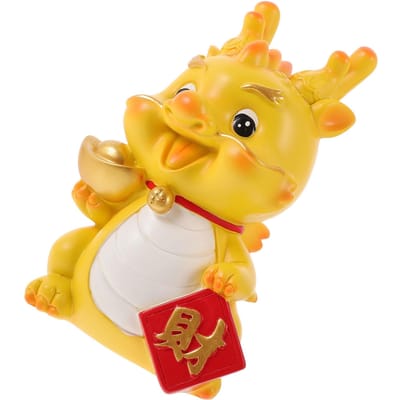 Sterrenbeeld Draak Desktop Veranda Opbergornamenten Hars Ambachten Spaarpot ( Pot [Rijkdom]) De Cadeau Munt Sparen beige