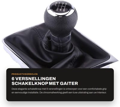 Dailygoods- Versnellingspook Hoes 6 Versnellingen - Pookknop - Universele Pookknop - Robuuste Handgreep - Kunststof - Eenvoudig te Installeren - Schakelknop