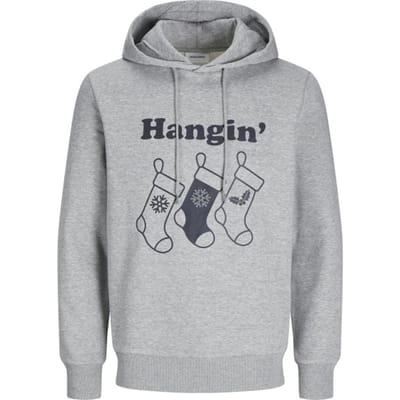 Jack & Jones Heren Kersttrui JJXMAS Grijs - Maat L