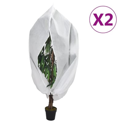 vidaXL - Plantenhoezen - met - ritssluiting - 2 - st - 70 - g/m² - 3,93x3,5 - m