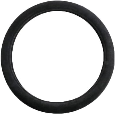 Universele Zachte Leren Stuurwielhoes van 15 Inch, Zwart - Bescherming, Comfort en Stijl voor Auto's