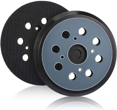 Cosensi - Schuurdisc 125 mm - Vervangende schuurpads - 2 stuks - Zwart - Voor elektrische schuurmachines - Geschikt voor Makita en DeWalt