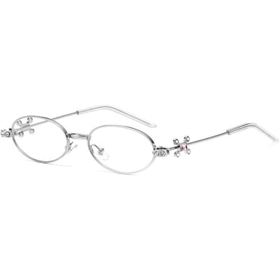 Dernières Lunettes de Vue Tendance pour Femmes Ornées de Diamants Monture Personnalisée Street Snap Monture Pure Désir Losange Multi-angle Métal Durable
