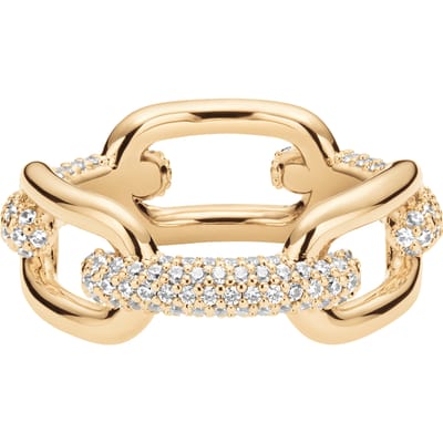 DANIEL WELLINGTON CRYSTAL LINK DW0040059 - 52 MM - GOLD-PLATED RING MET ZIRKONIA'S 1 STUK