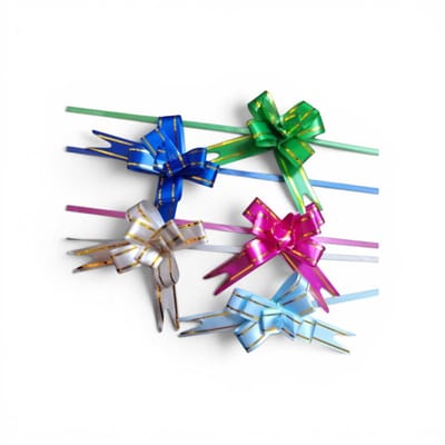 50x DIY linten trekstrik - cadeau versiering - strik - mini strikken