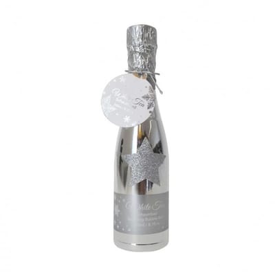 Luxe Bad & Showergel White Tea 240 ml – Cadeau Badset – Champagne/Zilver Geschenkfles – Verzorging & Wellness Giftset