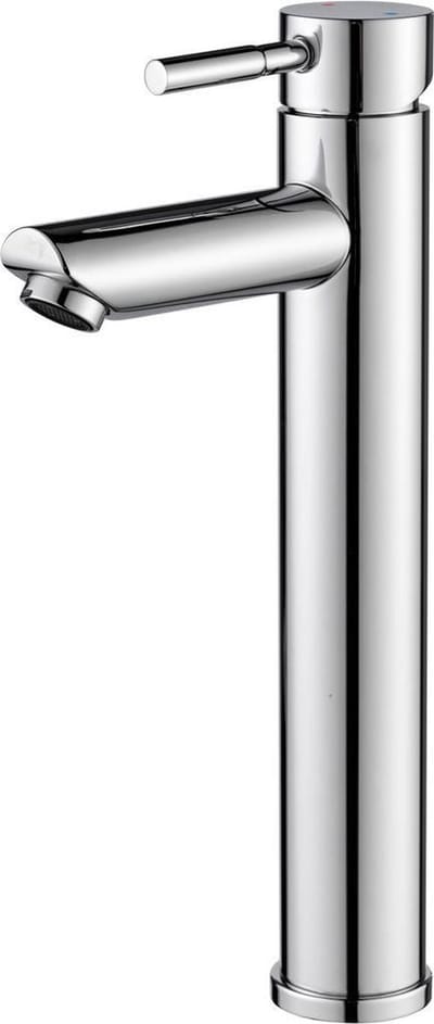 Diamond Line Eva - Wastafelmengkraan - Opbouw - Rond - Hoog - Chroom - 1 Greeps
