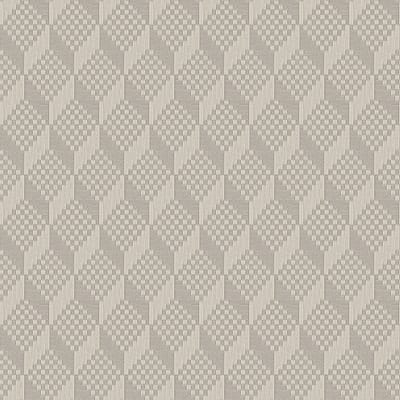 Dutch Wallcoverings - Grace 3D stitched cube grey - vliesbehang - 10m x 53cm - GR322303