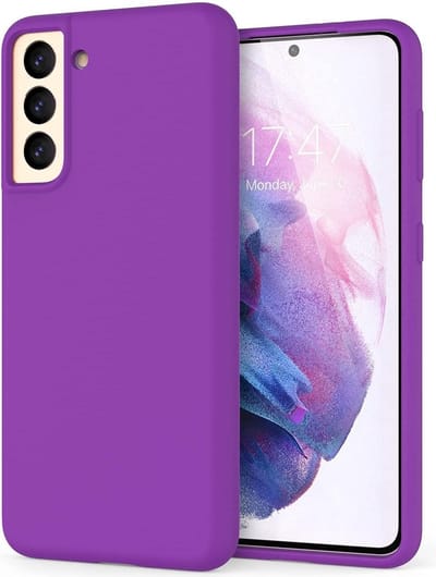 Hoesje Geschikt Voor Samsung Galaxy S21 Plus hoesje - S21 Plus hoesje Dark Paars - Hoesje Geschikt Voor Samsung Galaxy S21 Plus hoesje Nano Liquid siliconen Backcover- hoesje Hoesje Geschikt Voor Samsung Galaxy S21 Plus