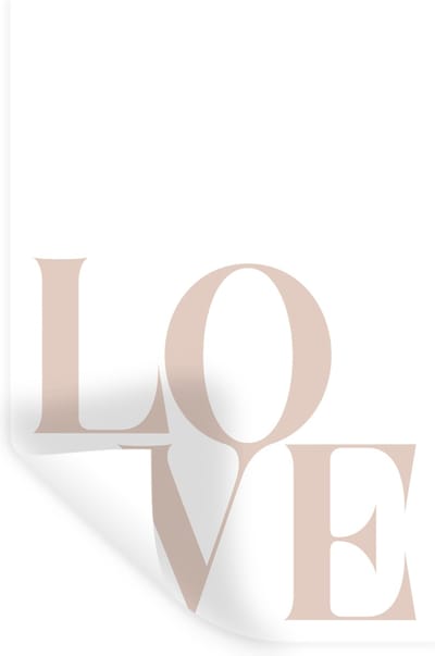 Muurstickers - Sticker Folie - Tekst - Quotes - Love - 20x30 cm - Plakfolie - Muurstickers Kinderkamer - Zelfklevend Behang - Zelfklevend behangpapier - Stickerfolie