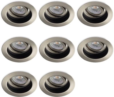 Lybardo - Inbouwspots - 8-pack - Spotjes Inbouw - Moreda - Kantelbaar