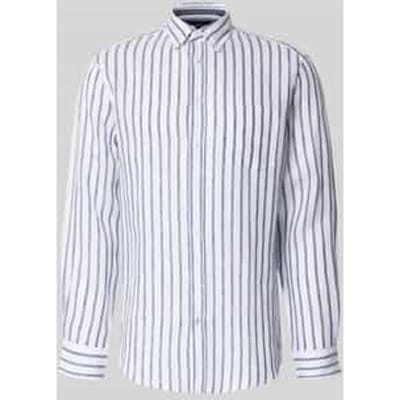 Slim fit vrijetijdsoverhemd van puur linnen