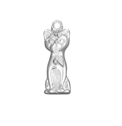 Hetty'S - Grumpy cat - zilveren bedel - maat 17 X 7 mm