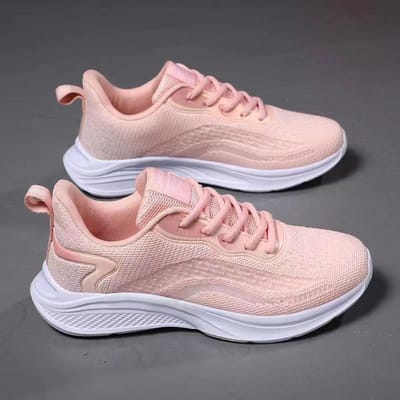 Dames schoenen Nieuwe Vliegende Geweven Schoenen Mode Dames Platform Sneaker Ademende Lichte Hardloopschoenen Casual Dames Schoenen 40