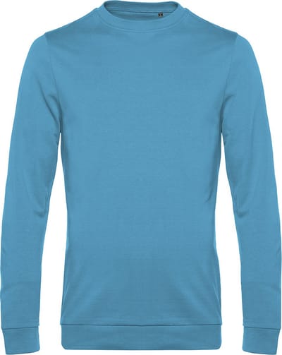Sweater 'French Terry' B&C Collectie maat XS Hawaiian Blue