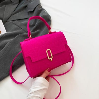 Retro Eenvoudige Kleine Vierkante Tas Persoonlijkheid en Mooie Schoudertas Zomer Nieuwe Modetrend Crossbody Tas Handtas red