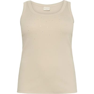 Damestanktop KAFFE Curve KCCarina Rhinestone