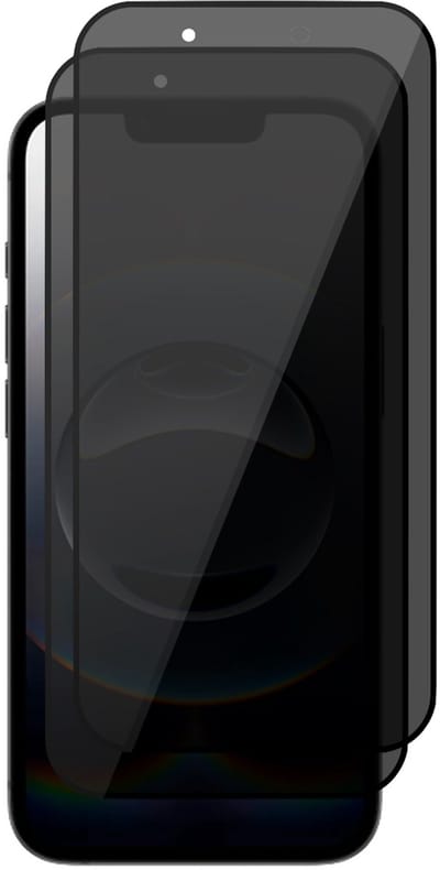 Privacy Screenprotector geschikt voor iPhone 16e - 2x Volledig Dekkend Glas Screen Protector