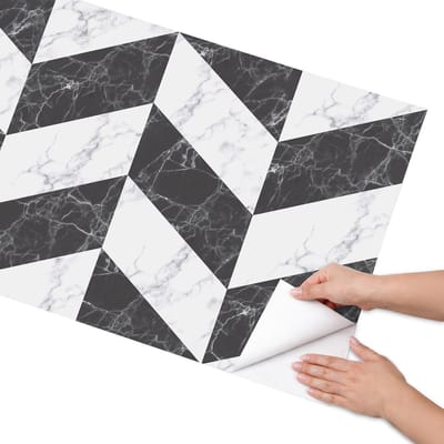 Coloray Meubel Wrap Folie - Zwart Meubelfolie - 65x130 cm - Meubel Wrap Folie Contrasterende elegantie - Plakfolie Meubels - Modern Meubelfolie - Decoratiefolie Zelfklevend - Slaapkamer decoratie - Achtergronden en patronen