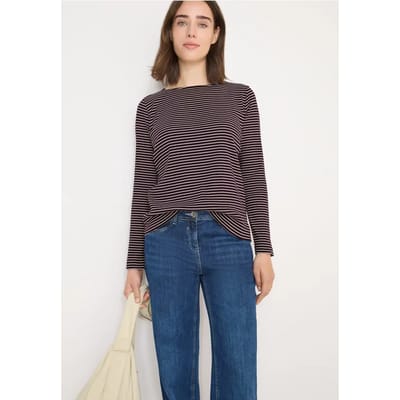 Gestreept shirt met lange mouwen
