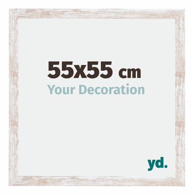 Your Decoration - Fotolijst 55x55 cm - MDF - White Wash - Catania