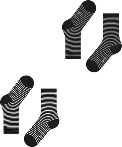 Esprit Fine Line 2-Pack gedessineerd katoen multipack sokken dames veelkleurig - maat 35-38