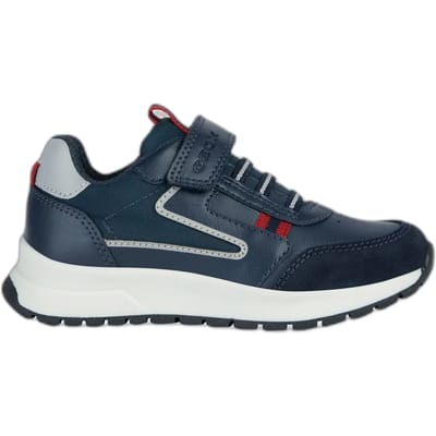 GEOX BRIEZEE JONGENS Sneakers - MARINEBLAUW/DONKERROOD - Maat 29