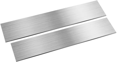 Roestvrij Stalen Platte Stang 5 x 60 x 300 mm – Set van 2 – Geborstelde Afwerking voor Keuken en Doe-Het-Zelf Klussen