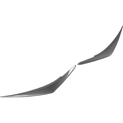 1 Paar Koplamp Wenkbrauwen Sportieve Look Beschermende Koplamp Ooglid Wenkbrauw Cover Sierlijst voor gray