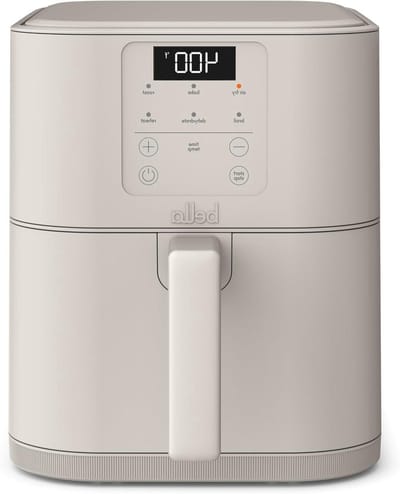 Slimme Airfryer - Heteluchtfriteuse - Gezond Frituren - Keramische Coating - 6 Kwarts - Havermelk