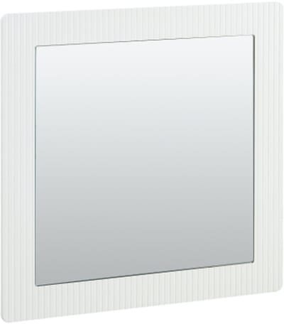 Wandspiegel 80x1,5x80cm Spiegel Wit MDF Tijdloos Ontwerp Duidelijke Spiegeloppervlak Geschikt Voor Gang Slaapkamer Woonkamer